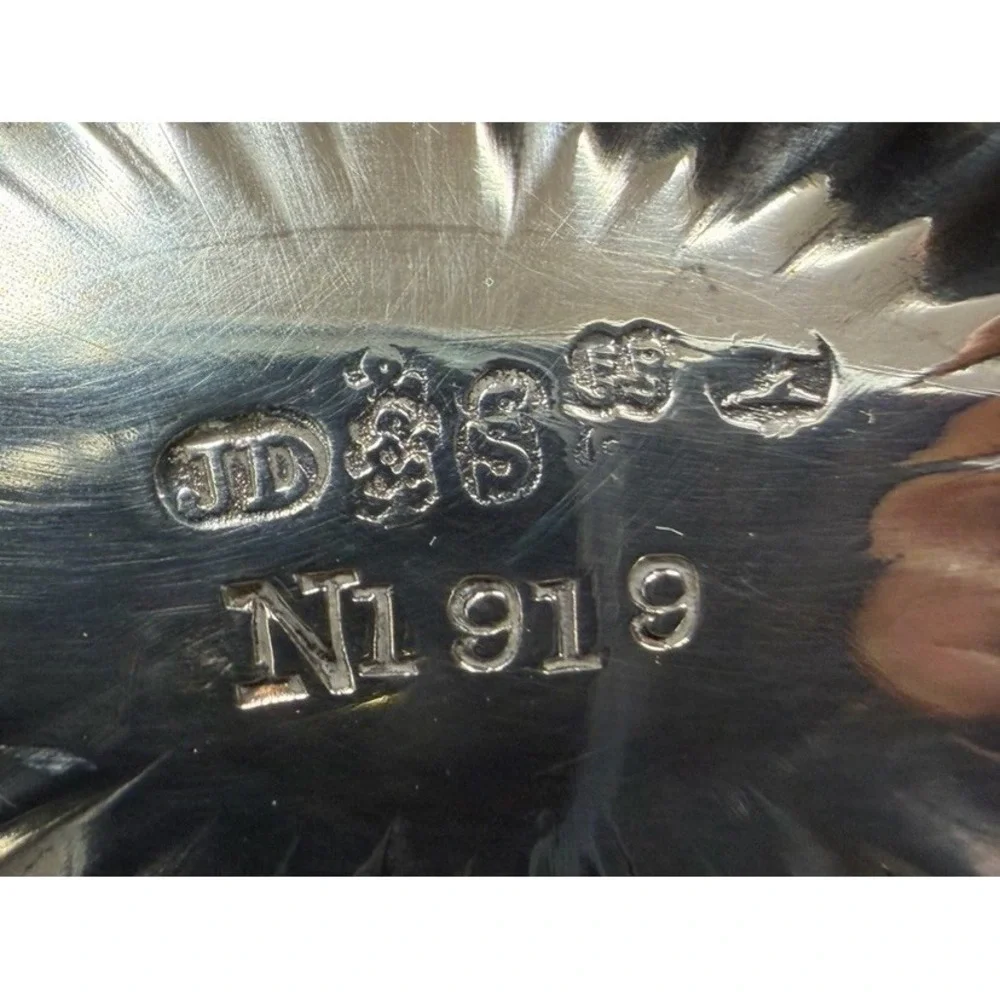 Antique James Dixon & Sons EPGS Silver Plate Bride Fruit Basket Handle 12x9.5x10